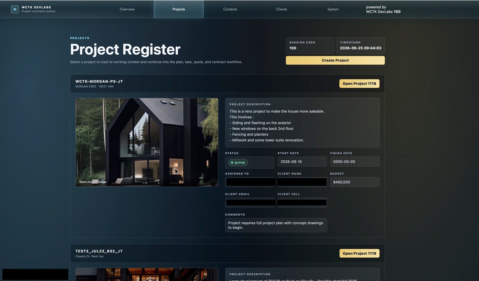 TDL-Task-Engine project register