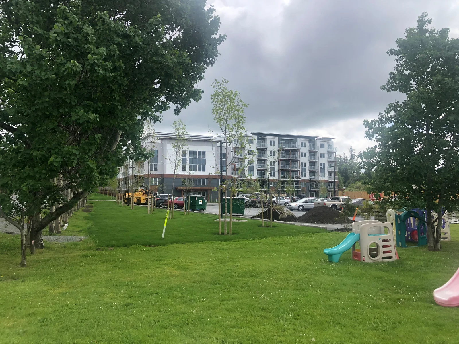 Completed multifamily development within its landscaped setting