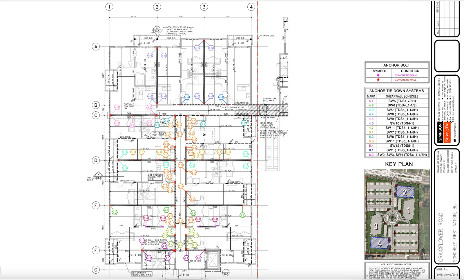 Detailed structural and shearwall construction plan
